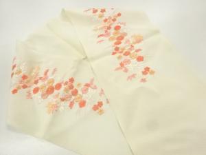 草花模様刺繍半衿